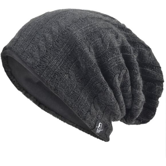 Men's Hip-Hop Winter Summer Hat Cable Grey - Picture 1 of 3